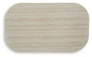 Kimora - Rectangular Cocktail Table - Beige / Dark Brown