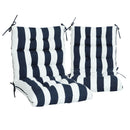 2 Piece High Back Patio Chair Cushion Set, Tufted Adirondack And Rocking Chair Cushions by HouseOfZazla