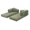 Modern 2 Tone Fabric Convertible Sleeper Sofa Bed by HouseOfZazla