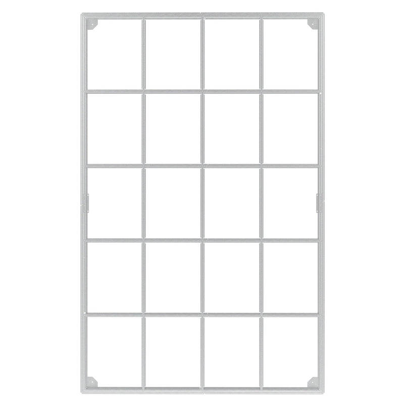 8x12 Ft Metal Outdoor Storage Shed with Window, Floor Base, Air Vents and Double Hinged Door