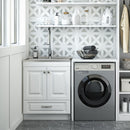Lawrence - Laundry Cabinet With Faucet And Stainless Steel Sink by HouseOfZazla