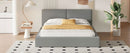 Upholstered Platform Bed, Grounded Bed With Solid Frame by HouseOfZazla