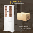Bathroom Storage Cabinet, Adjustable Shelves & Drawer, Freestanding Tower by HouseOfZazla