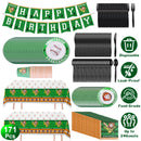 171Pcs Baseball Party Supplies Kit Baseball Birthday Party Disposable Dinnerware Set Baseball Themed Party Tableware Decorations Cups Plates Napkins S