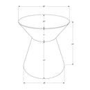 Drum Accent Side Table, Contemporary & Modern Elegant Design