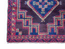 2'11" X 4'6" Vintage Handmade Tribal Wool Rug Balouchi Rug Afghan Rug Geometric