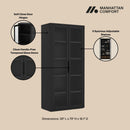 Rivington - Bookcase Cabinet With Glass Doors by HouseOfZazla