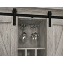 Hovander - Sliding Door Bar Cabinet - Gray by HouseOfZazla