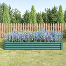 Raised Garden Bed Kit - Metal Raised Bed Garden 7.6x3.7x0.98ft by HouseOfZazla