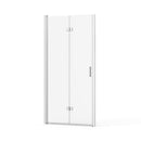 Bifold Frameless Shower Door With Tempered Clear Glass by HouseOfZazla