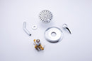 6 In. 6-Spray Balancing Shower Head Shower Faucet