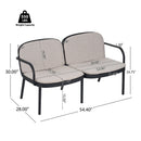 Luna Outdoor Patio 3 Pieces Chat Set by HouseOfZazla