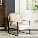 Classic Mid Century Modern Accent Chair With Durable Square Metal Frame, Armchair by Unique Piece Furniture