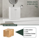 Contemporary Freestanding Bathroom Vanity With Resin Sink & Soft-Close Cabinet Doors by Unique Piece Furniture