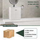 Contemporary Freestanding Bathroom Vanity With Resin Sink & Soft-Close Cabinet Doors by Unique Piece Furniture