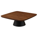 Duncan - 2 Piece Coffee Table Set With Sculpted Bases - Walnut by HouseOfZazla