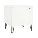 Dumbo - Fluted Nightstand With 2 Drawers - Gray / White by HouseOfZazla