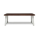 Equilibrium Outdoor Dining Table with Wooden Frame and Slat Top by HouseOfZazla