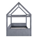 Upholstered House Style Daybed With LED Light Strips