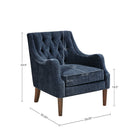 Button Tufted Accent Chair Vintage Style by Unique Piece Furniture