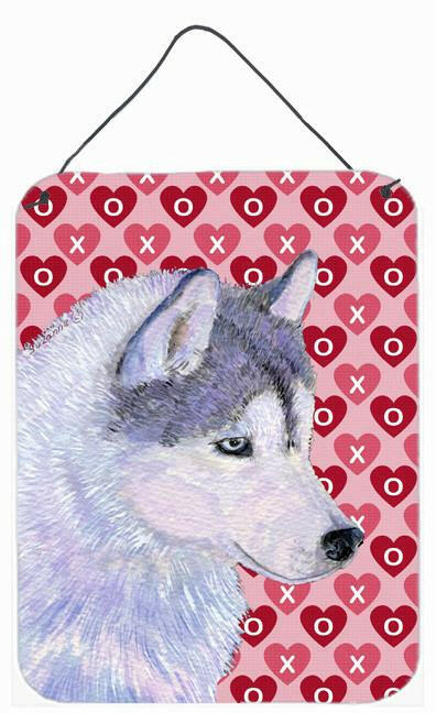 Siberian Husky Hearts Love and Valentine's Day Wall or Door Hanging Prints