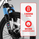 20 Inch Kids Mountain Bike, 7-Speed with Front Suspension
