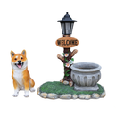 Sitting Akita Dog Planter Garden Decor by HouseOfZazla