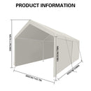 Carport, 12×20 Heavy Duty Portable Carport Garage Tent for Outdoor Storage Shelter by HouseOfZazla