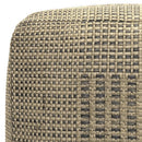 Delilah - Square Woven Pouf - Natural by HouseOfZazla