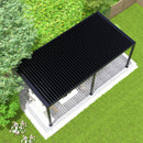 Louver Pergola Steel Louvers & Frame - Black by Unique Piece Furniture