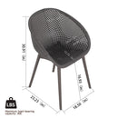 4 Pack Lounge Chair Set With Long Table