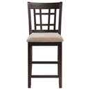 Avonlea - 5 Piece Set With Round Table And Upholstered Chairs - Chestnut