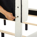 Platform Bed & Upholstered Headboard by HouseOfZazla