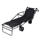 2-in-1 Multifunctional Folding Wagon Cart and Convertible Beach Chair by HouseOfZazla