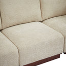 Velora 88.5 in. 5-Piece V Shaped Boucle Modular Free Combination Sectional Sofa