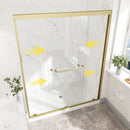 55"-60" W x 72" H Brushed Shower Door by HouseOfZazla