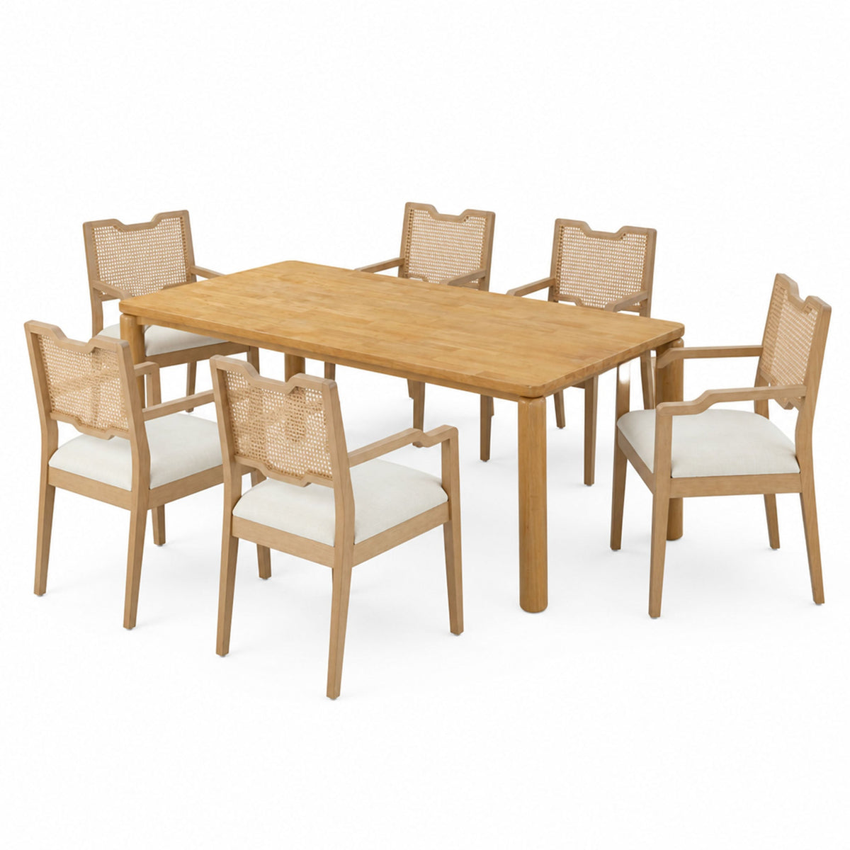 7-Piece Dining Table Set, 70", photo 3 of 10