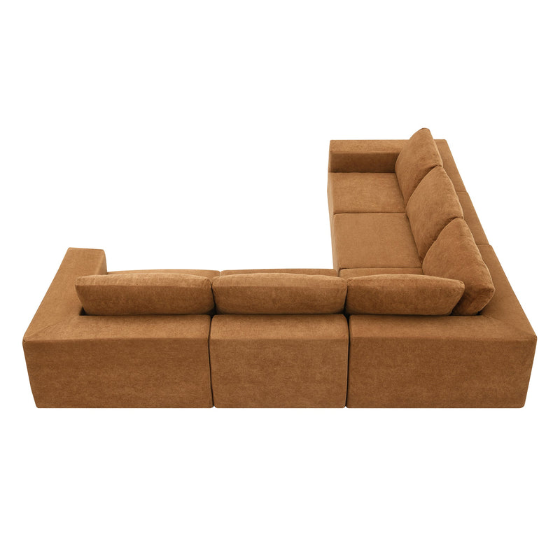 Walker Edison | Modular L-Shaped Sectional Sofa