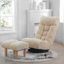 Adjustable Japanese Reclining Floor Chair Sofa With Metal Frame For Living Room by Unique Piece Furniture