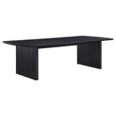 Mason - Removable Extension Leaf Dining Table - Black by HouseOfZazla