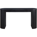 59.05'' Modern Console Table with Drawer for Entryway with Unique Vertical Stripe Design for Living Room Hallway Foyer Entrance Study,BLACK