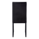 Dining Chair Side Upholstered, For Dining Room (Set of 2) - Black by Unique Piece Furniture