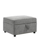 Movable Storage Ottoman Footrest For Living Room by HouseOfZazla