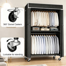 Freestanding Garment Rack with Dust Cover