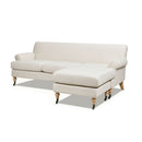 Alana - L-Shape Reversible Sectional Sofa - Light Beige by HouseOfZazla