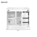 Bathroom Vanity With Sink, Soft Close Doors, Adjustable Shelf & 3 Drawers by HouseOfZazla