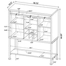 Hovander - Sliding Door Bar Cabinet - Gray by HouseOfZazla