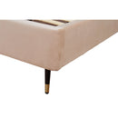 Crosby - Bed With Upholstered Headboard And Slats by HouseOfZazla