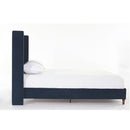 Peyton - Upholstered Bed With 54" High Headboard, Traditional Hand Buttoned Tufting by HouseOfZazla