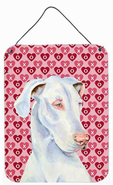 Great Dane Hearts Love and Valentine's Day Portrait Wall or Door Hanging Prints